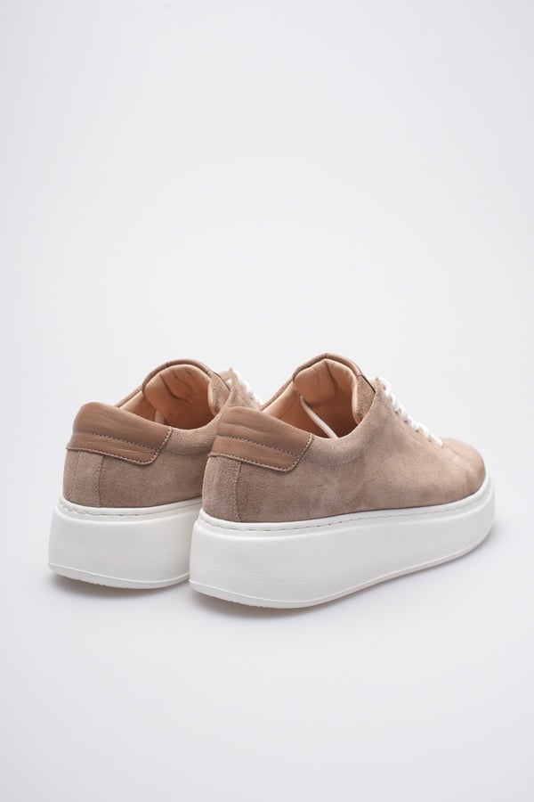 Nice Kadın Sneaker Deri Süet İçi Deri Comfort Yumuşak Taban Günlük Ayakkabı