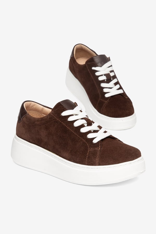 Nice Kadın Sneaker Deri Süet İçi Deri Comfort Yumuşak Taban