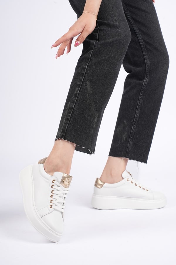 Paris Hakiki Deri Kadın Sneaker Comfort Yumuşak Günlük Spor Ayakkabı