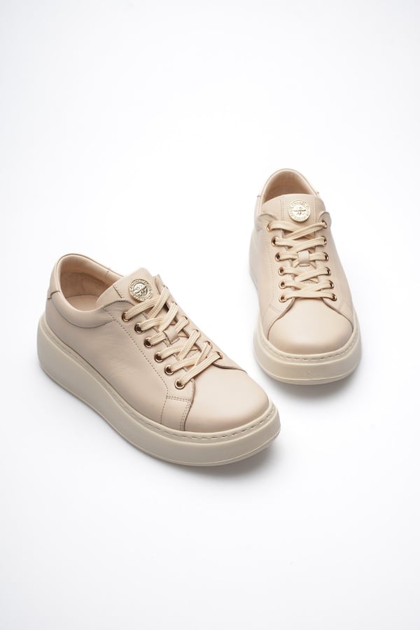 Paris Hakiki Deri Kadın Sneaker Comfort Yumuşak Günlük Spor Ayakkabı