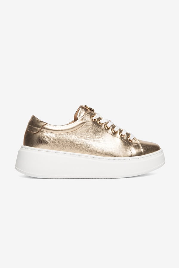 Paris Hakiki Deri Kadın Sneaker Comfort Yumuşak