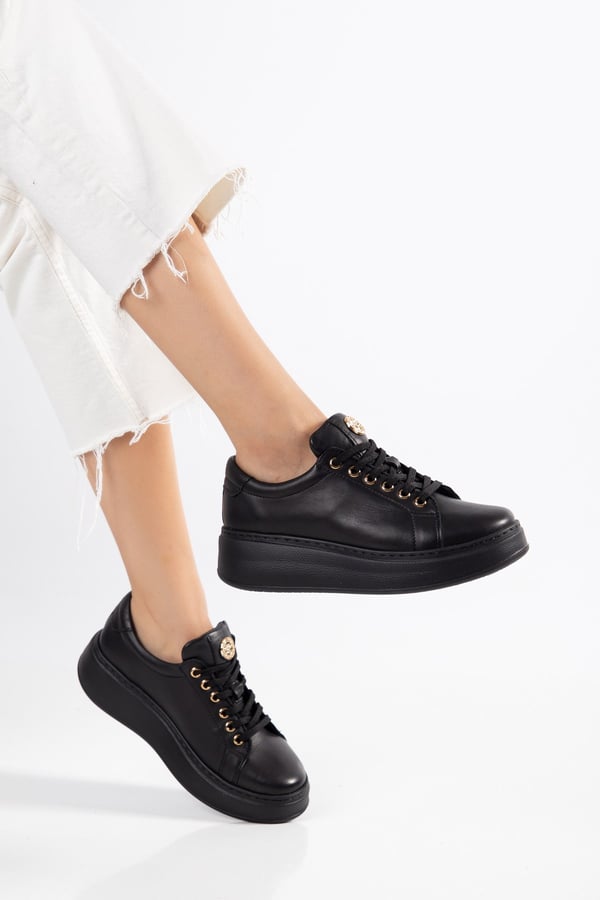 Paris Hakiki Deri Kadın Sneaker Comfort Yumuşak