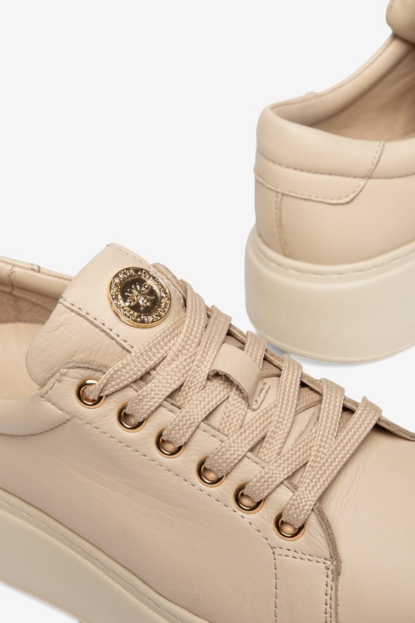 Paris Hakiki Deri Kadın Sneaker Comfort Yumuşak