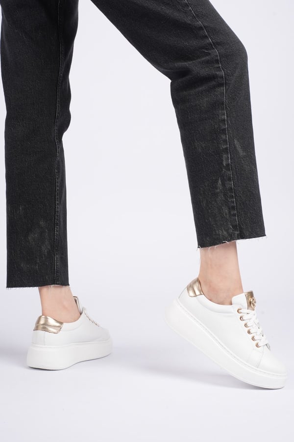 Paris Hakiki Deri Kadın Sneaker Comfort Yumuşak Günlük Spor Ayakkabı