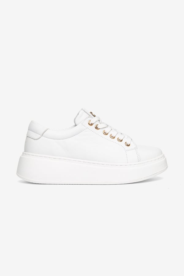 Paris Hakiki Deri Kadın Sneaker Comfort Yumuşak