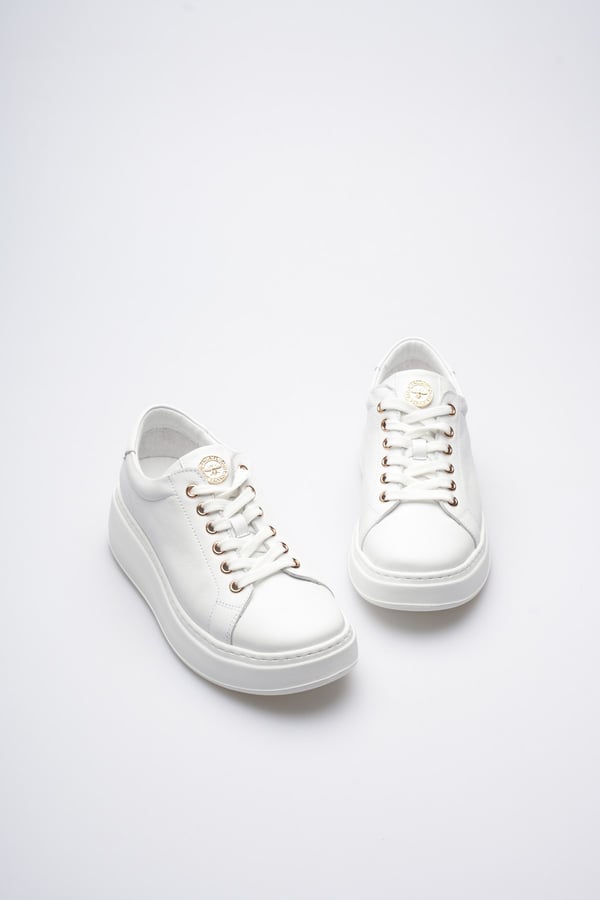 Paris Hakiki Deri Kadın Sneaker Comfort Yumuşak Günlük Spor Ayakkabı