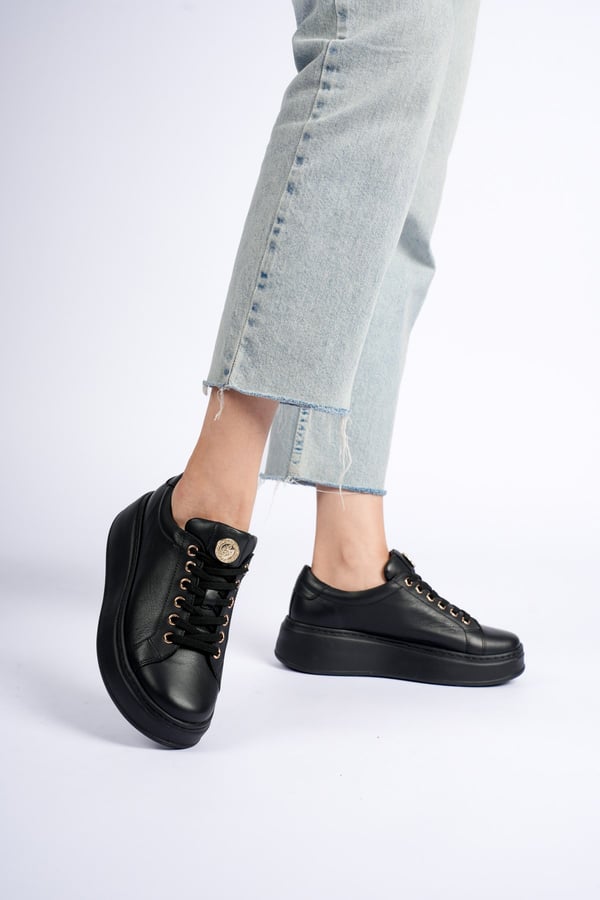 Paris Hakiki Deri Kadın Sneaker Comfort Yumuşak Günlük Spor Ayakkabı