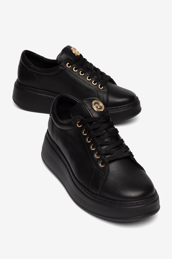 Paris Hakiki Deri Kadın Sneaker Comfort Yumuşak
