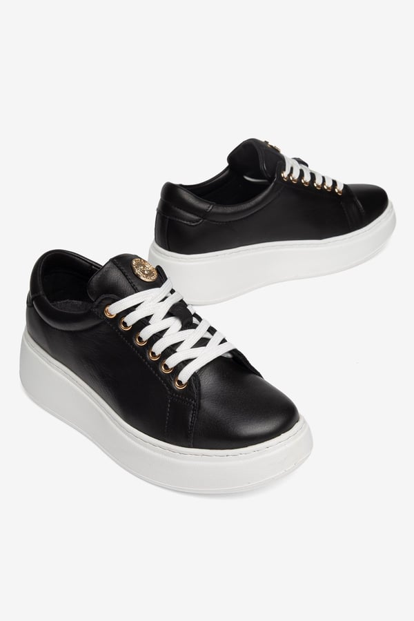 Paris Hakiki Deri Kadın Sneaker Comfort Yumuşak