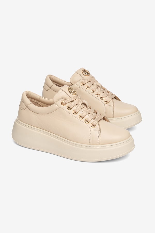 Paris Hakiki Deri Kadın Sneaker Comfort Yumuşak