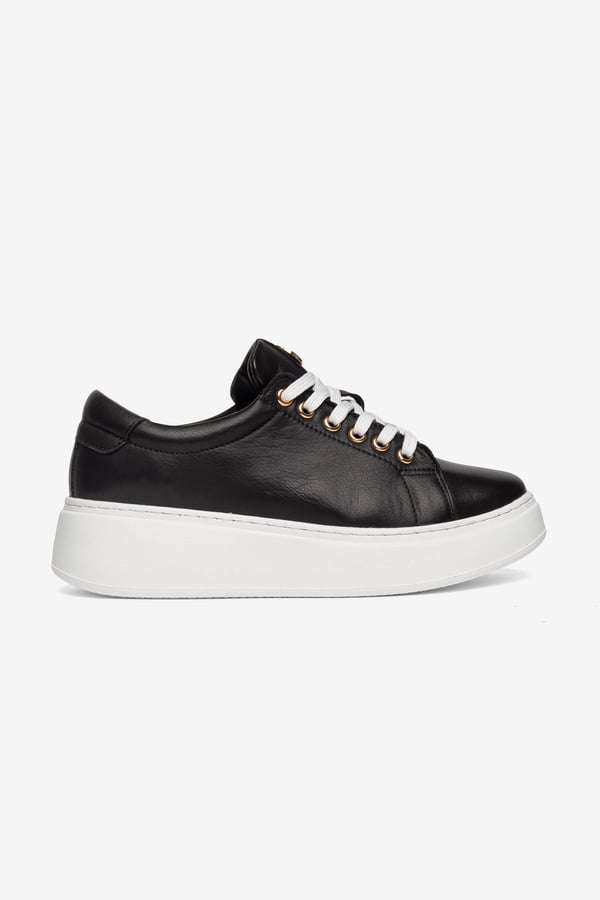 Paris Hakiki Deri Kadın Sneaker Comfort Yumuşak