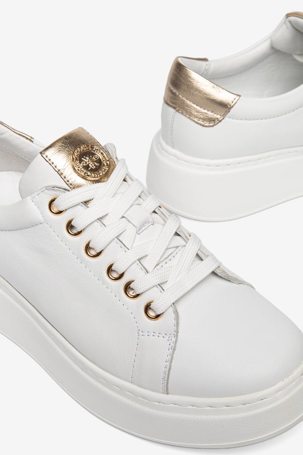 Paris Hakiki Deri Kadın Sneaker Comfort Yumuşak