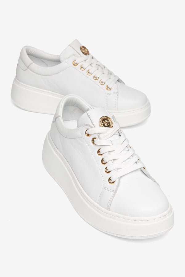 Paris Hakiki Deri Kadın Sneaker Comfort Yumuşak