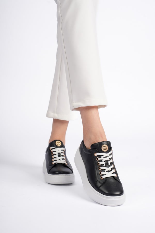 Paris Hakiki Deri Kadın Sneaker Comfort Yumuşak Günlük Spor Ayakkabı
