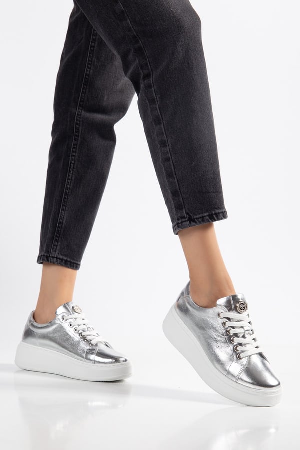 Paris Hakiki Deri Kadın Sneaker Comfort Yumuşak