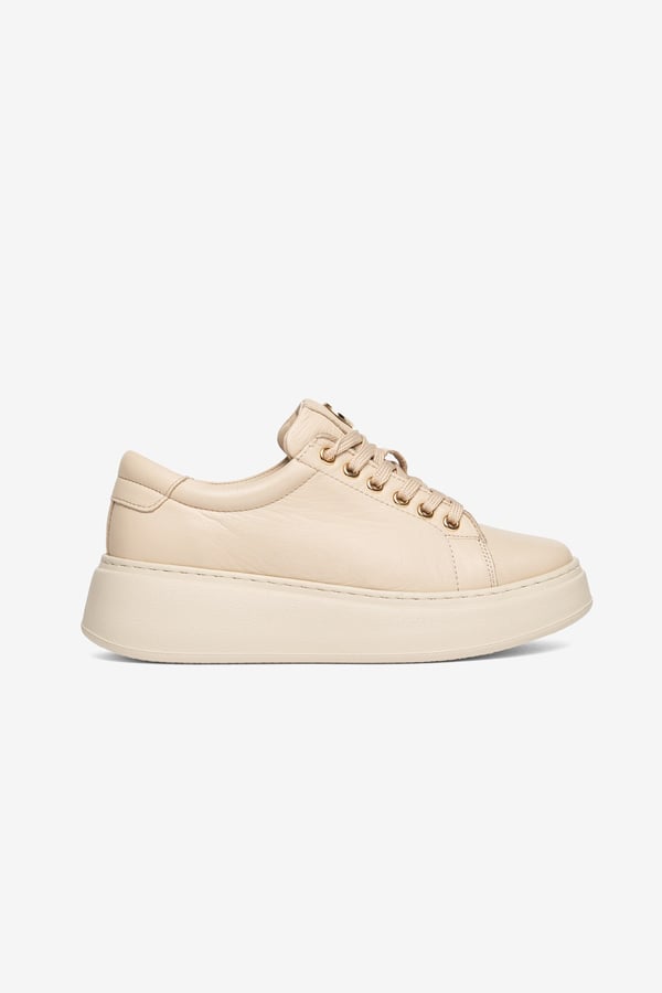 Paris Hakiki Deri Kadın Sneaker Comfort Yumuşak