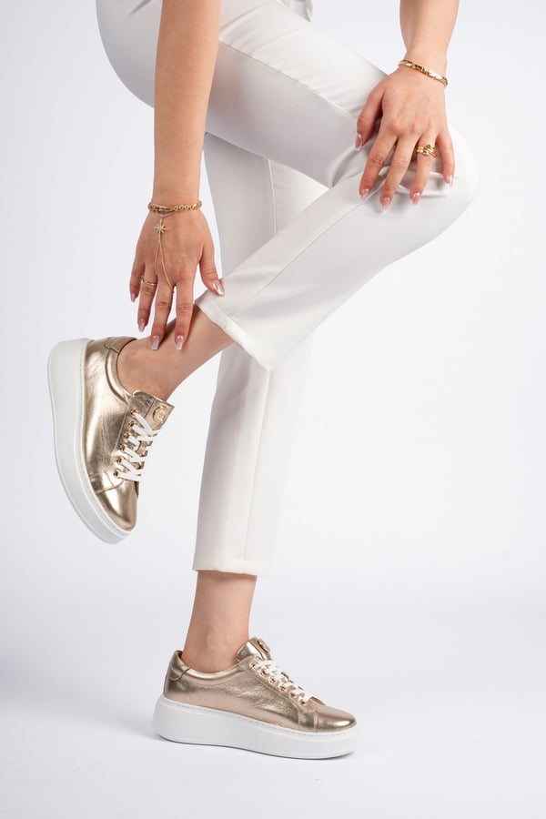 Paris Hakiki Deri Kadın Sneaker Comfort Yumuşak Günlük Spor Ayakkabı
