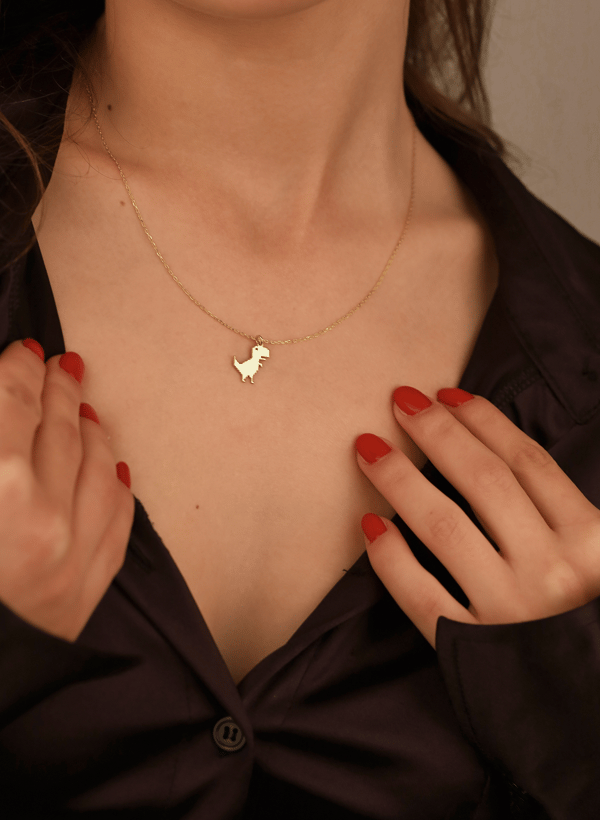  DİNAZOR ALTIN KOLYE