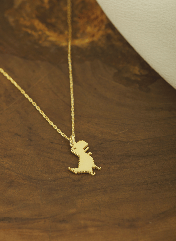  DİNAZOR ALTIN KOLYE