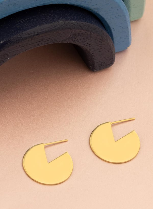 925 AYAR GÜMÜŞ PAC-MAN SEMBOL KÜPE