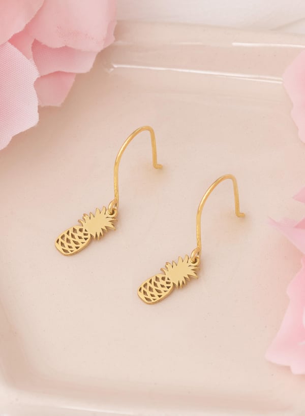 925 AYAR GÜMÜŞ SALLANTILI ANANAS KÜPE