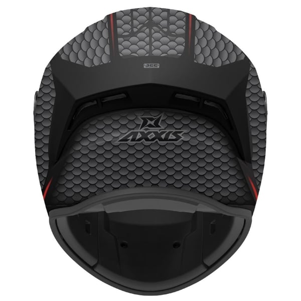AXXIS DRAKEN S NAHESA MAT GRİ KIRMIZI KASK