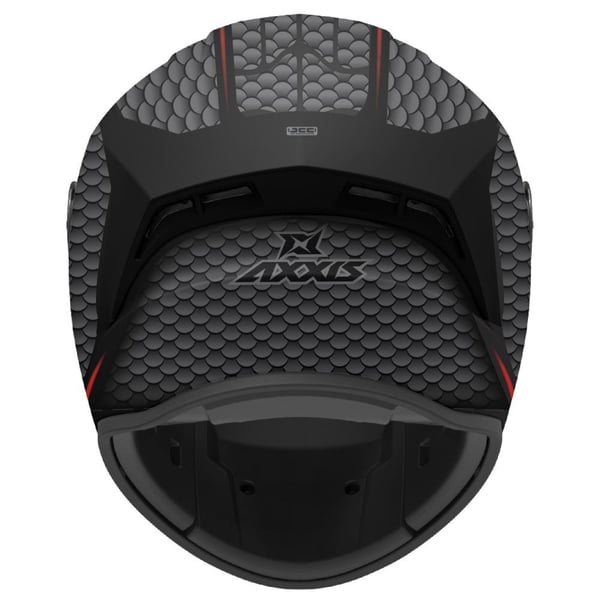 AXXIS DRAKEN S NAHESA MAT GRİ KIRMIZI KASK
