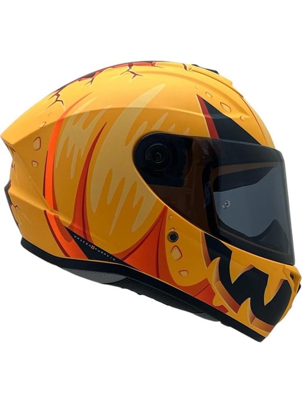 AXXIS DRAKEN S PUMPKIN C3 MAT TURUNCU KASK