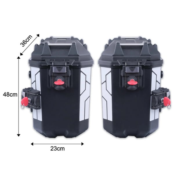GP 26L x 2 PLASTİK YAN ÇANTA SETİ