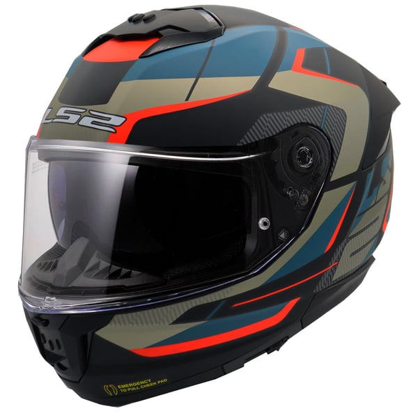 LS2 STREAM 2 ROAD SİYAH-GRİ KASK