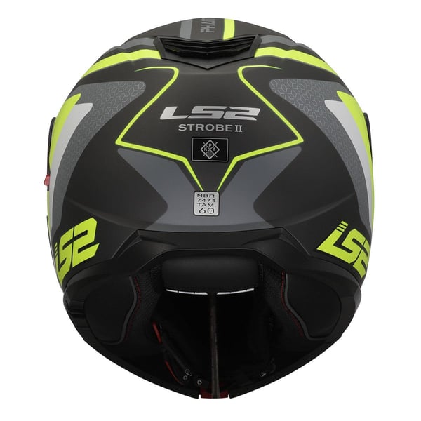 LS2 STROBE 2 PHANTOM MAT TITANIUM-NEON SARI KASK