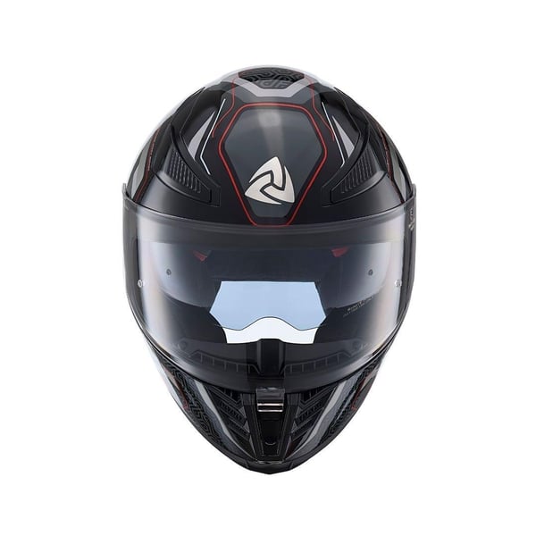 NUKRO FLASH RED BLACK KAPALI KASK S BEDEN