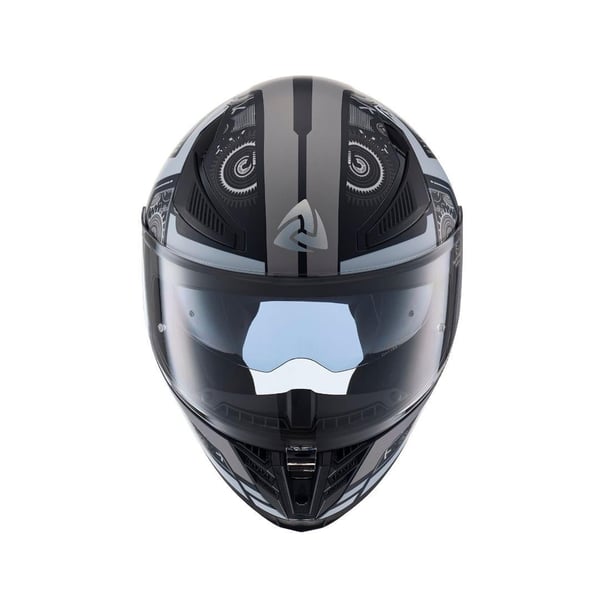 NUKRO MATT COMBAT GRAY BLACK KASK