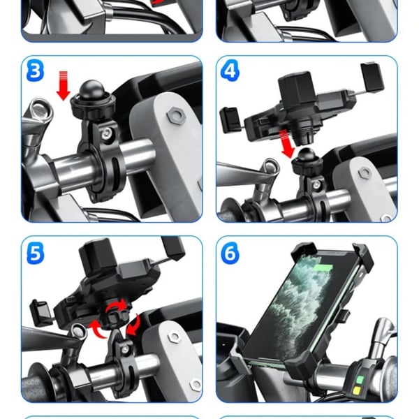 NUKROTECH KRM GİDON VE AYNA BAĞLANTILI APARATLI TELEFON TUTUCU