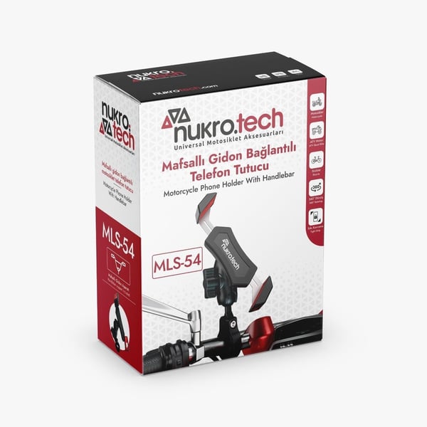 NUKROTECH MLS54 MAFSALLI GİDON BAĞLANTILI TELEFON TUTUCU (360  DERECE )