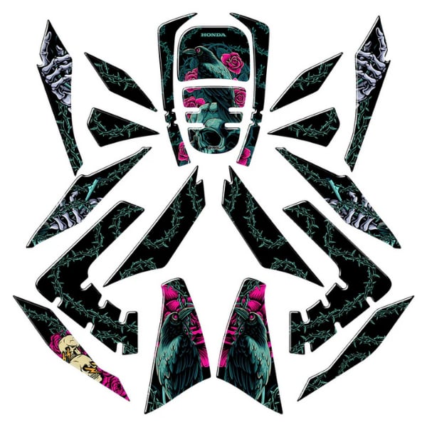 UFAKS FORZA250 RAVEN&ROSE FULL PAD