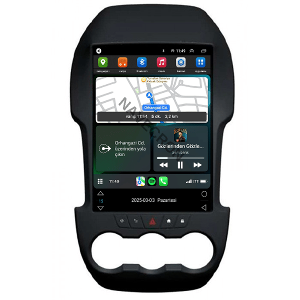FORD RANGER PULSE UYUMLU ANDROID MULTİMEDYA (2012-15)