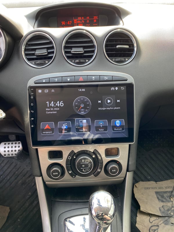 PEUGEOT 308 SİYAH NOVA UYUMLU ANDROID MULTİMEDYA (2008-13)