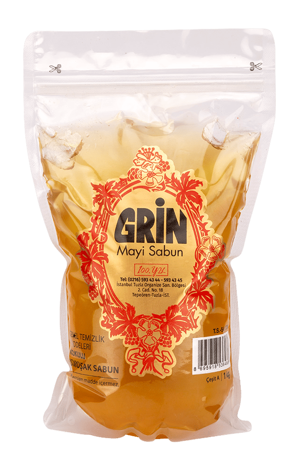 GRİN- 1 KG Arap Sabunu, Kokulu Jel Sabun, Ayçiçek Yağlı