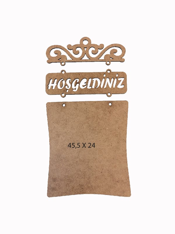  Ham Ahşap Boyanabilir Obje
