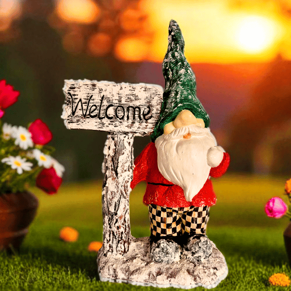 Cüce Welcome Dekoratif Biblo , Ev , Bahçe  Dekoratif Heykel
