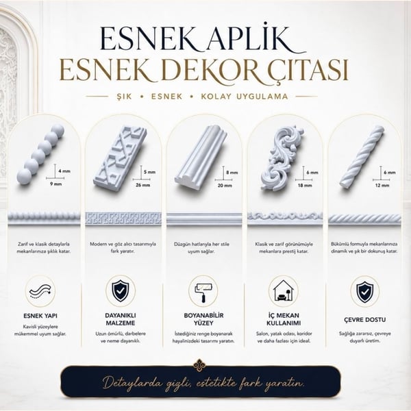 ESNEK ÇITA , ESNEK MOBİLYA ÇITASI EÇ 22 (50 CM)
