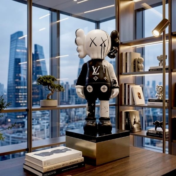Kaws Companion Figür Dekoratif Heykel Özel Tasarım Dev Boy Obje (62x27 cm)