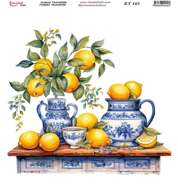 Kumaş Transfer Ütü İle Baskı 20 x 20 cm KT 165