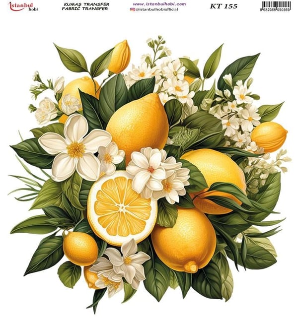 Kumaş Transfer Ütü İle Baskı 20 x 20 cm KT 155