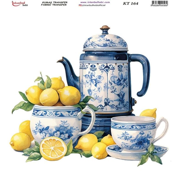 Kumaş Transfer Ütü İle Baskı 20 x 20 cm KT 164