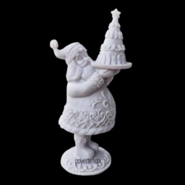 Ob 2528 - Noel Baba Pastacı Biblo Ham Polyester Ev Dekor