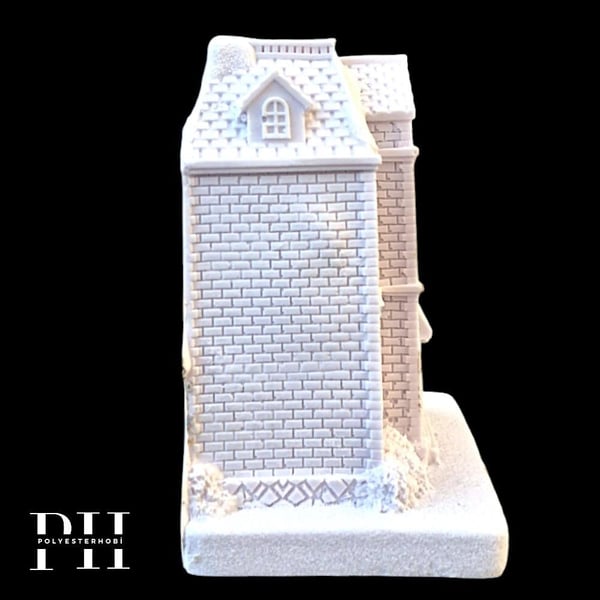 Ob 2593 - Kış Evi Malikane Polyester Ev Dekoratif Obje