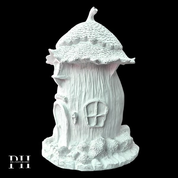 Ob 2689 - Sevimli  Hobbit Evi Biblo Ham Polyester Ev , Bahçe Dekoratif Obje