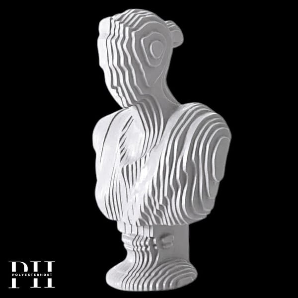Ob 2692 - Modern Diana Heykel  Ham Polyester Ev Dekor Obje